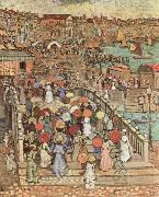 Maurice Prendergast Ponte della Paglia oil